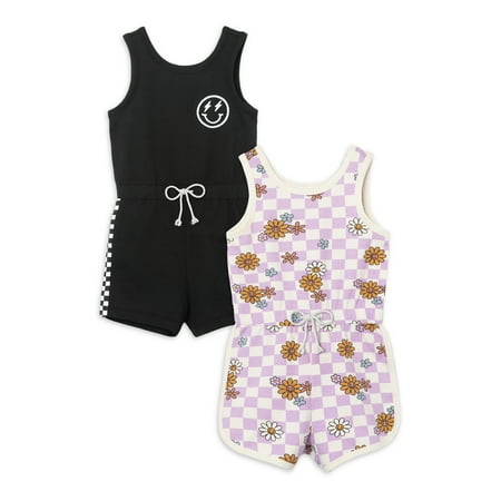 

Little Star Organic Toddler Girl 2Pk Rompers Size 12M-5T