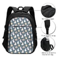 thumbnail image 3 of Balery Cute Rabbit Print USB Charging Backpack for Men and Women - Water-Resistant, Anti-Theft Laptop Backpack with USB Port for Travel, Work, School, and College, 3 of 7