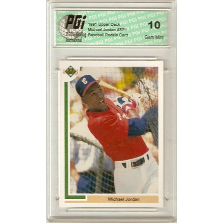 - 1991 Upper Deck Rookie Card Baseball SP #SP1 Michael Jordan PGI 10