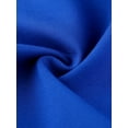 thumbnail image 5 of INSPIRE CHIC Women's Sheath Dress Pleated Neck Pencil Wear-to-Work Dresses S Royal Blue, 5 of 6