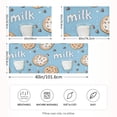thumbnail image 2 of Yayeee Pillowcase King Size Set of 2 Satin Wrinkle Resistant Pillow Case, Milk and Cookies, 2 of 8
