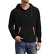 thumbnail image 2 of pstuiky camisas de manga larga para hombre, Blusa/camiseta informal de manga larga con capucha y cordón de color liso para hombre Tops de hombre xxxl, 2 of 7