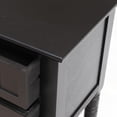 thumbnail image 6 of Entryway Table with Storage, Rustic Small Console Table w/ 3 Drawers & Open Bottom Shelf, Skinny Wood Console Table, Narrow Sofa Side Table for Living Room, Foyer, Entry Table, Black, 6 of 7