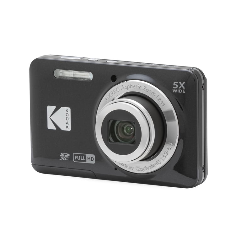 Kodak PIXPRO FZ55 Camera Bundle, Black with Case, 128GB SDXC Card