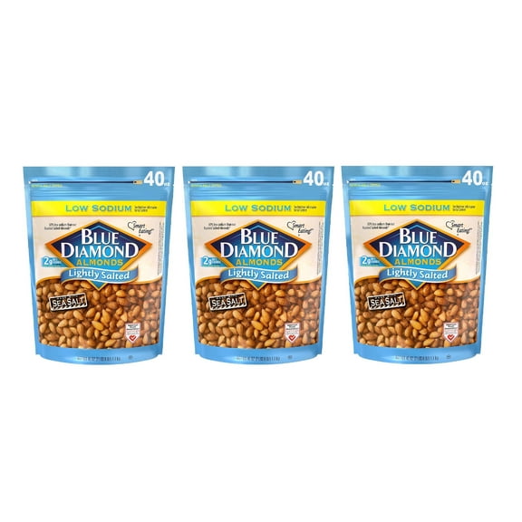 Blue Diamond Lightly Salted Whole Almonds (40 oz.) 3PK