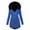 Blue, variant on Fleece Jacket Women, Solid Color Long Zipper Button Thick Collar Cinched Waist Hooded Jackets with Pockets, Winter Outdoor Thickened Warm Comfortable Windproof Coats