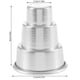 thumbnail image 4 of Molde para hornear pasteles de 3 niveles de aleación de aluminio, molde redondo para magdalenas de niveles, molde reutilizable para hornear en el hogar para fiestas de bodas, panadería grande Inevent HA059808-03, 4 of 7
