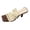 Beige, variant on Rokment Women's Stiletto High Heels Dress Sandals Fashion Casual Suede Square Open Toe Slip on Pumps Dressy Heeled Slides for Ladies Bride Wedding 2026 Beige Size 6