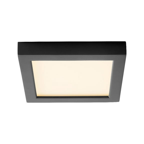 7 Inch 13.5W 1 Led Square Flush Mount-Black Finish Oxygen Lighting 3-333-15
