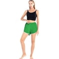 thumbnail image 3 of Teen Girls High Elastic Waist Workout Sports Track Shorts,Running Shorts Athletic Gym Yoga PE Shorts,Super Comfy Casual Sporty Lounge Short Pants Dolphin Shorts,S-4XL Green, 3 of 10