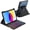 Deep Black, variant on 360° Rotatable Detachable Keyboard Folio with 7-Color Backlight & Pencil Holder for A16 iPad 10th & 11th Generation (2025),Deep Black