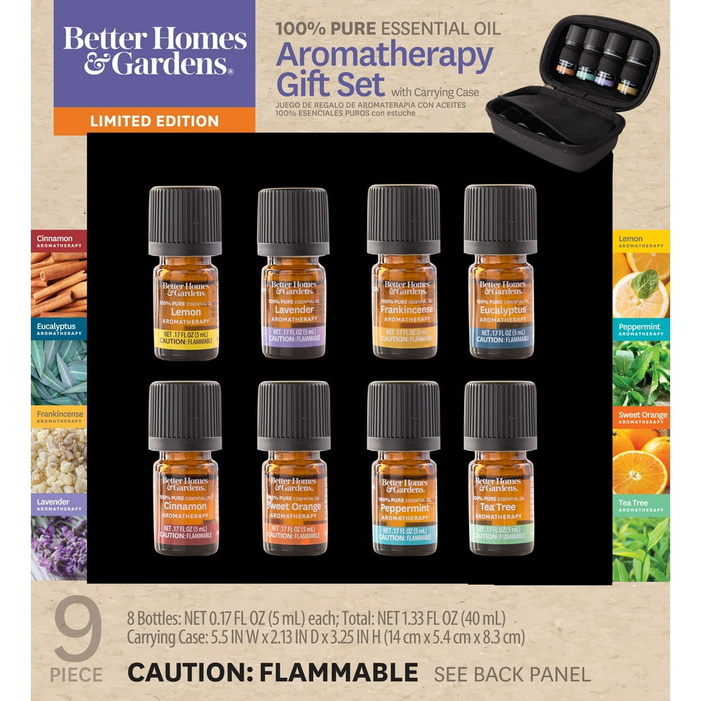 Better Homes & Gardens 100 Pure Essential Oils 9 Pack Travel Set