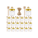 thumbnail image 1 of Frasco De Vidrio Mini Miel Hexagonal 45 Ml Con Tapa (20 pcs) transparente, 1 of 4