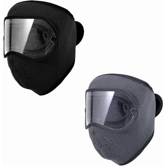 Winter Goggles Anti-Fog Mask with Removable Goggles, Full Face ear neck Thermal for Running Skiing Hiking Cycling(s)
