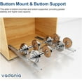 thumbnail image 3 of VADANIA Undermount Drawer Slide, Soft Close, Bottom Mounted & Bottom Support, 88 lb Load Capacity, 3-Fold Full Extension, Invisible Drawer Slies,1 Pair, 3 of 5