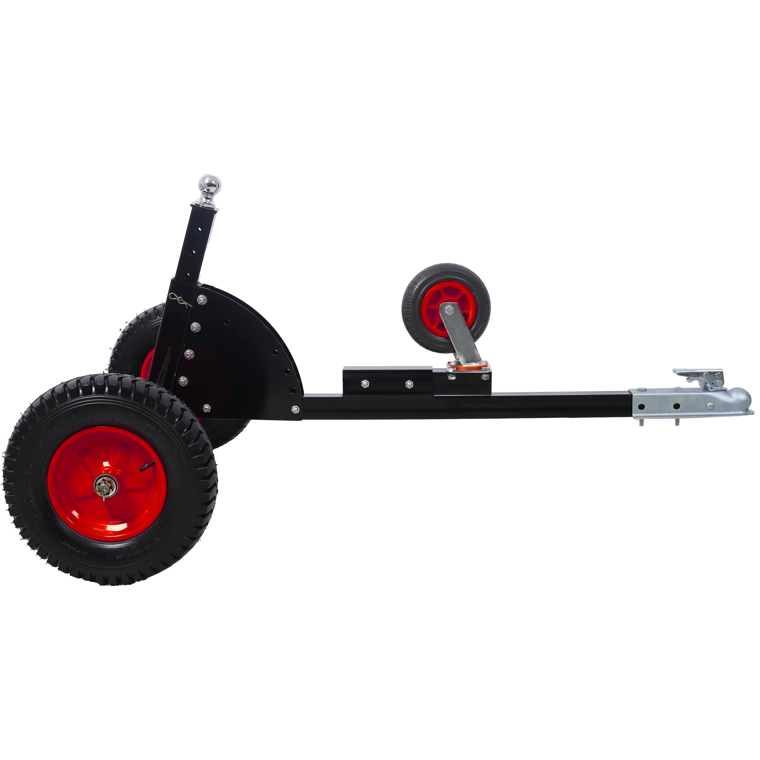 2-in-1 Heavy Duty 1,500lbs Trailer Dolly Load Capacity, Trailer Mover 2" Hitch Ball, 24"-35.4" Adjustable Height Trailer RV Boat
