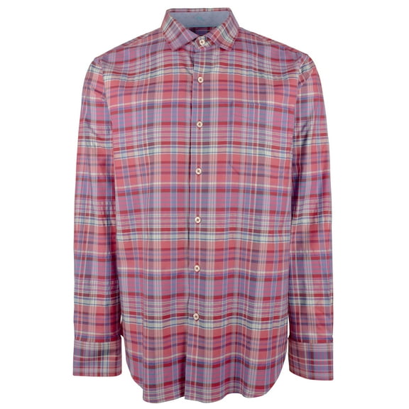 Men's Plaid To Meet You Long Sleeve Shirt-NRS-Medium