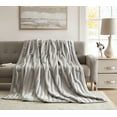 thumbnail image 3 of Nestl Ultra Plush Cozy Faux Fur Heavy Warm Rabbit Bed Blanket, 55 x 82, Silver, 3 of 5