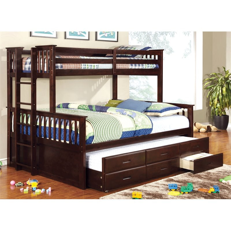 Furniture Of America Frederick Twin Xl, Twin Xl Over Twin Xl Bunk Bed