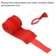 thumbnail image 4 of Uxcell Boxing Hand Wraps 59" Length Elastic Martial Arts Fist Bandages for Kickboxing, Red 2 Pack, 4 of 6