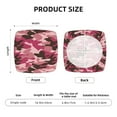 thumbnail image 6 of Square Chair Cushions Cover, Pink Purple Camouflage Elastic Office Chair Cover for Dining Chairs with Ties and Removable Cover, Desk Chair Seat Cushion Protectors set of 4, 6 of 7