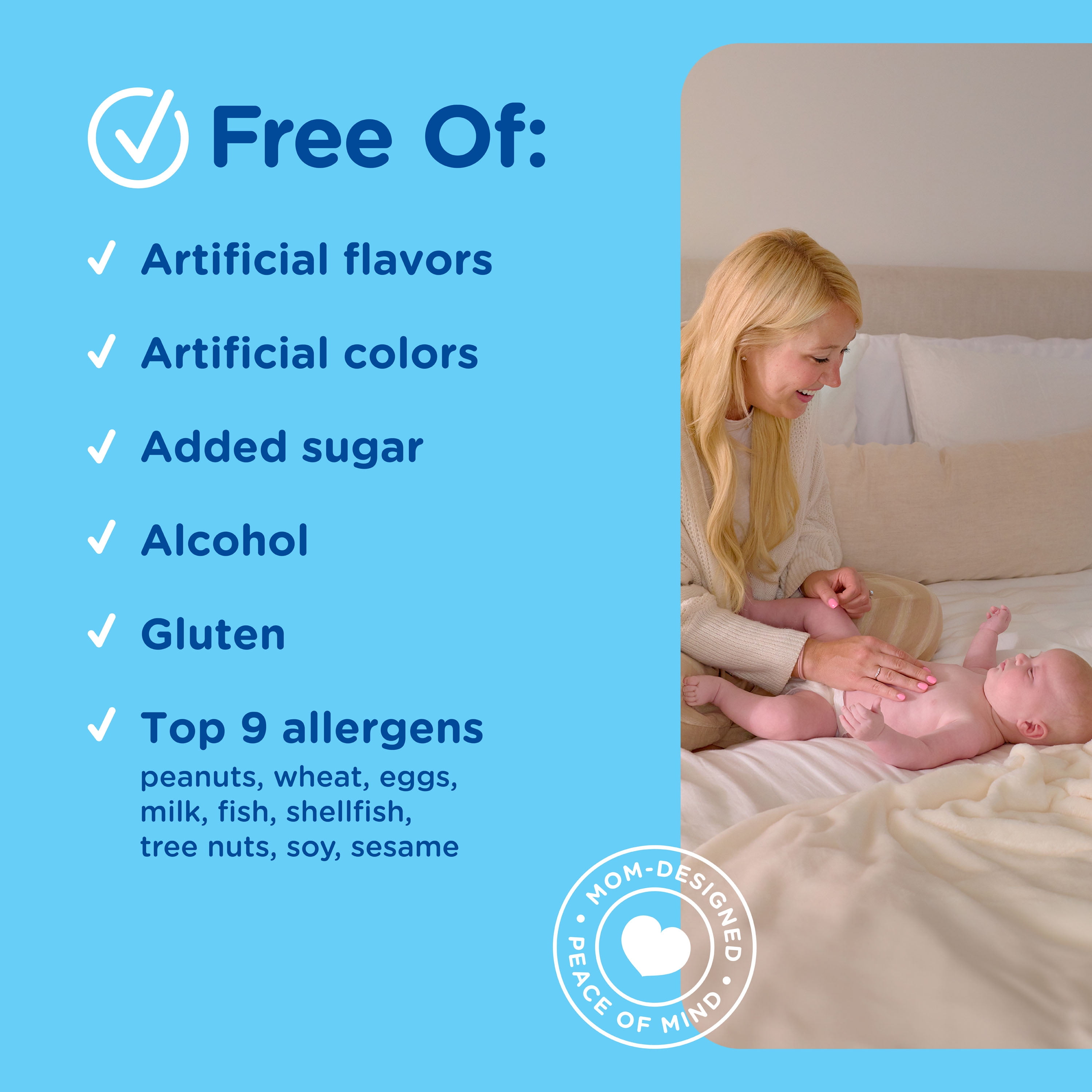 Mommy's Bliss Newborn Set, Included Gripe Water, Vitamin D, Gas Relief, Saline Drops, 4 Count