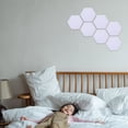 thumbnail image 2 of 12 Pcs Message Board Felt Hexagon Wall Board Self-adhesive Wall Memo Board, 2 of 6