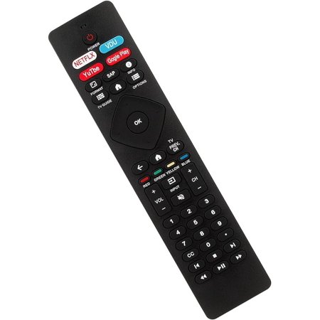 NH800UP BT800 URMT47CND002 IR Replacement Remote Control Compatible with Philips Smart LED Android TV 50PFL5604/F7 55PFL5604/F7 55PFL5704/F7 65PFL5704/F7 75PFL5704/F7 65PFL5604/P7 55PFL5604/F7A
