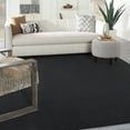 thumbnail image 1 of Nourison Noursion Essentials Solid Contemporary Black 8' x 10' Area Rug, (8' x 10'), 1 of 5