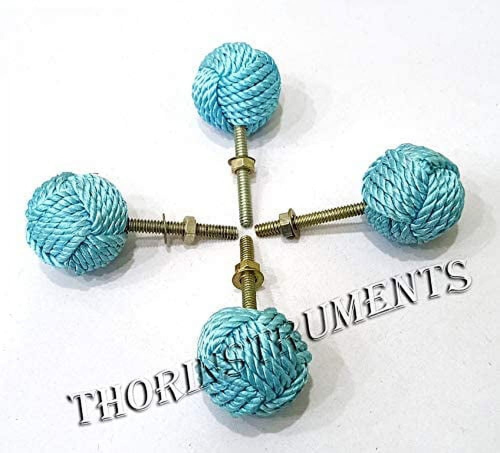 Vintage Hardware Jute Knobs Rope Knot Drawer Pulls and Knobs for Cabinets Lot OF 12