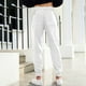 thumbnail image 3 of Pantalones largos de pana para hombre, con cordón y cintura elástica, holgados, para correr, informales, cargo, largos, de algodón y licra., 3 of 7