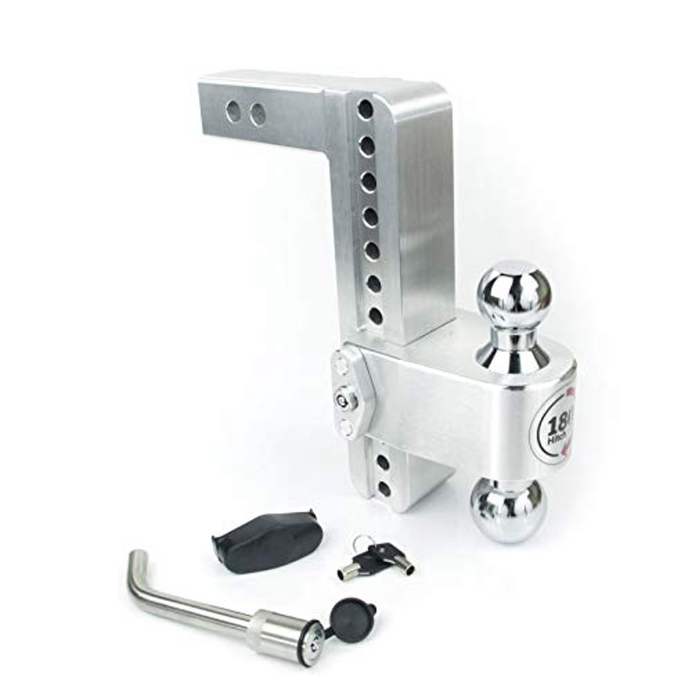 Weigh Safe CTB102KA, 10" Drop 180 Hitch w/ 2" Shank/Shaft, Adjustable