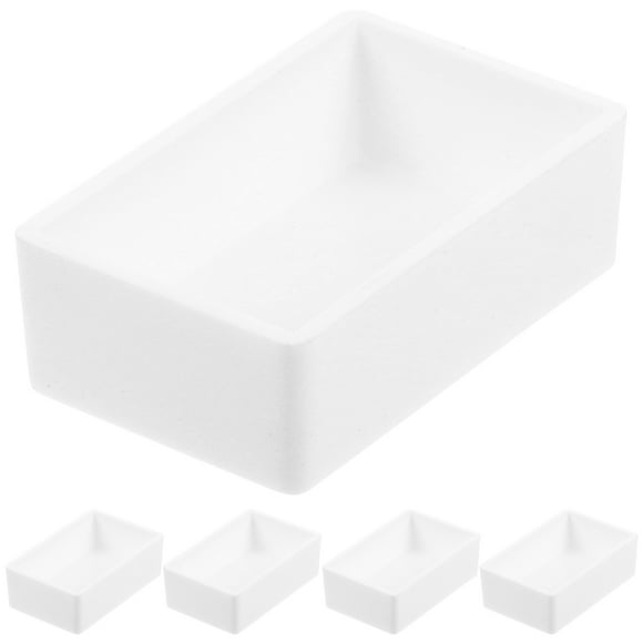24Set Watercolor Paint Half Pans White Silicone Storage Containers for Artists Crafters