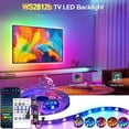 thumbnail image 2 of WS2812B TV LED Backlight DC5V USB Smart RGBIC Led Strip Light With Bluetooth APP Music SYNC Remote Control for Home Room Decor, 2 of 10