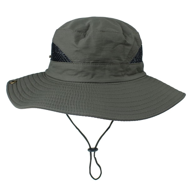 Gorro de pesca Boonie Wdftyju unisex ajustable para pesca al aire libre senderismo verde militar