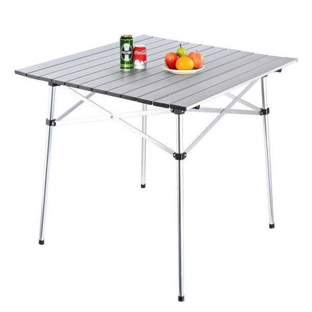 Table de camping pliante Portable Aluminium Léger Table Carrée Légère