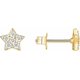 thumbnail image 1 of 14K Gold Plated Sterling Silver Celestial Lightning Bolt, Moon and Star Earrings | Dainty Earrings for Women, 1 of 4