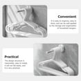 thumbnail image 5 of Foldable Hanger Wall Mounted Holder Cloth Shelf Laundry Room Bathroom Clothes Organizer Closet System Drying Rack, 5 of 6