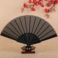 thumbnail image 7 of Mosey Floral Lace Folding Fan Solid Color Strong Structure Portable Handheld Fan for Weddings Parties Travel, 7 of 7