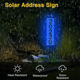 thumbnail image 5 of Outdoor Solar House Number Plate Plug-In Door Light Wall Lamp Digital Waterproof Villa Address Sign, 5 of 9