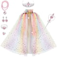 thumbnail image 1 of Txlixc Capa de princesa, collar de varita de la Corona de la chica Txlixc  moda, 1 of 4