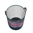 thumbnail image 3 of Haiem Boat Lighthouse Storm Waves Leather Dirty Clothes Laundry Basket,Sturdy & Waterproof,Collapsible Round Design For Efficient Space Management,Multi-Purpose Storage Basket, 3 of 8