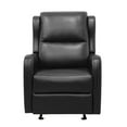 thumbnail image 4 of Lexicon Durant Faux Leather Glider Manual Recliner in Black, 4 of 9