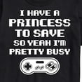 thumbnail image 3 of Instant Message - I Have A Princess To Save - Men's Short Sleeve Graphic T-Shirt, 3 of 6