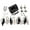 black, variant on 440lbs Stainless Steel LCD Digital Postal Scale Floor Scale Shipping Scale for Packages Large Heavy Duty Parcel Scale Weight Scale Mail Scale Luggage Scale Large Platform