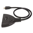thumbnail image 4 of Switcher, LED Light 3 Port HD Multimedia Interface Switcher Auto Switching 3 In 1 Out Black  For DVD For Laptops For Projectors, 4 of 8
