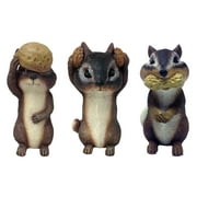 Design House 334581 Indoor/Outdoor 6-inch See, Hear, Speak No Evil Chipmunks Set of 3 Figurines Statues for Garden Patio Home & Office Décor Housewarming Gifting Birthdays