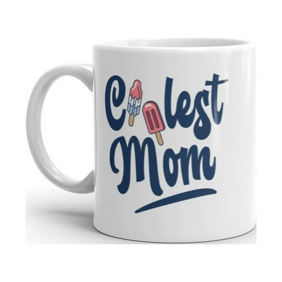 Coolest Mom Popsicles Mug Cute Mother's Day Ice Cream Freeze Pop Graphic Novelty Coffee Cup - 11oz