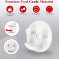 thumbnail image 4 of Sponge Organizer, Round Sponge Holder Space Saving Breathable Suction Cup Installation  for Bathroom, 4 of 8
