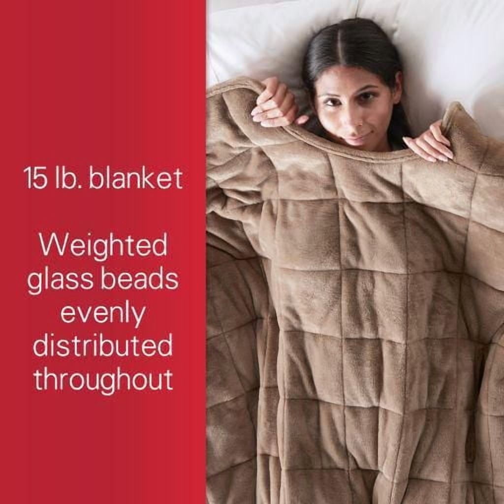 Sunbeam 15lb Weighted Blanket